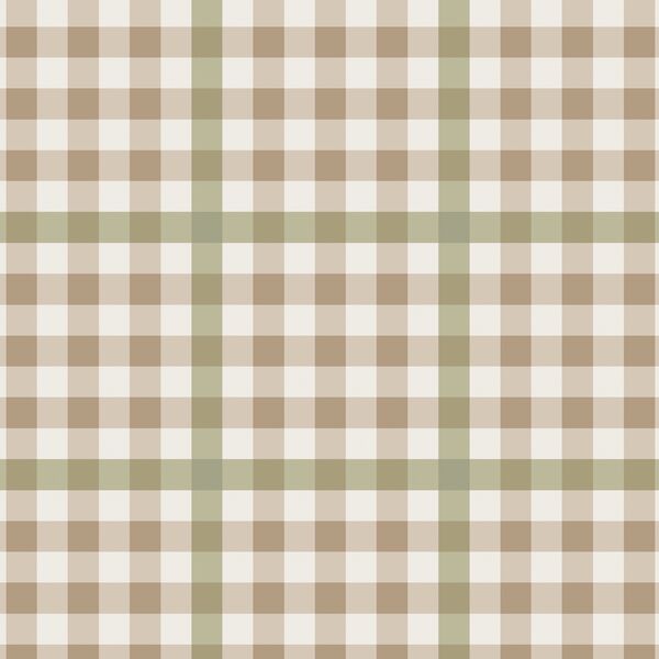 Fauna Gingham in Light Olive