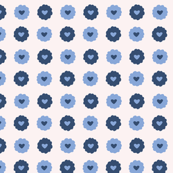 Linzer Cookies in True Blue