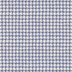 Striped Houndstooth in Ultramarine Blue