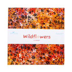 Expressions Batiks 10" Square Pack in Wildflowers B