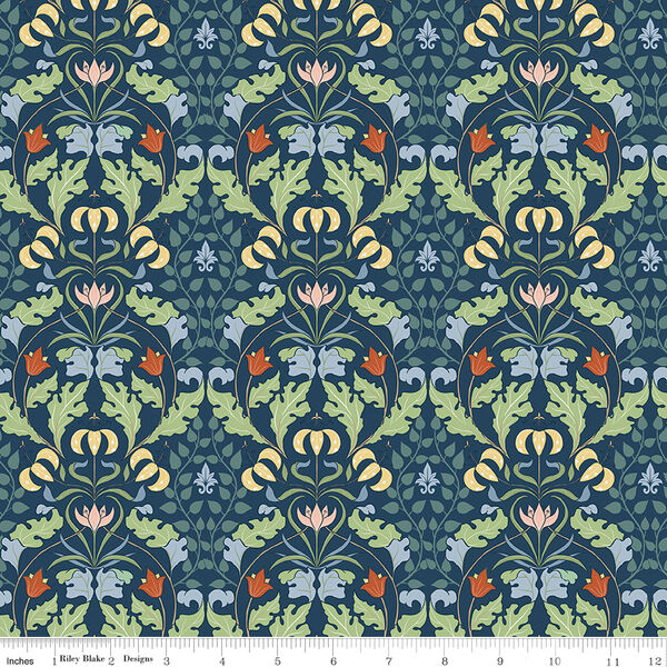Tapestry in Navy