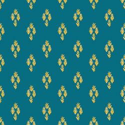Goldenrod in Teal