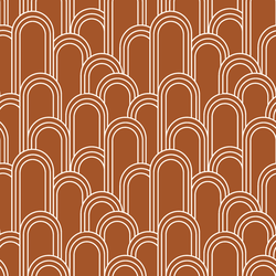 Rolling Hills in Deep Ochre