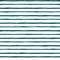 Artisan Stripe in Juniper in White