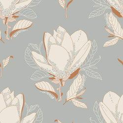 Magnolias in Grey
