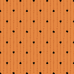 Skull Stripe in Orange