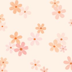 Large Daisies in Marshmallow