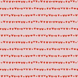 Striped Hearts in Pink