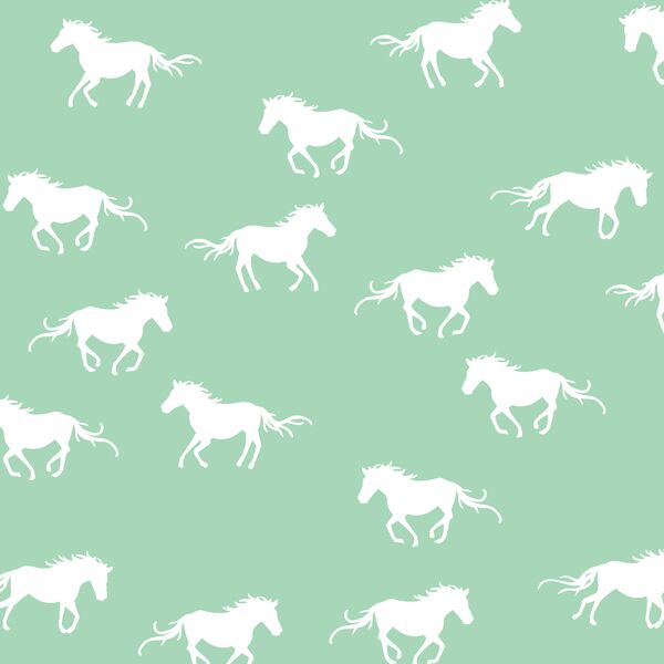 Horse Silhouette in Seaglass