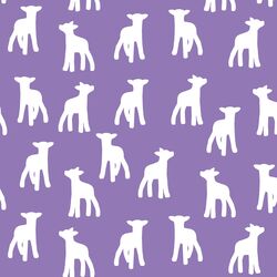 Lamb Silhouette in Amethyst