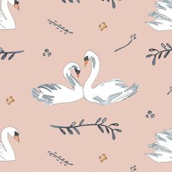 Royal Swans in Pink