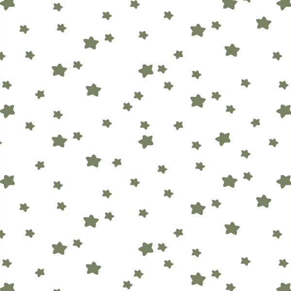 Star Light in Olive on White