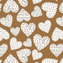 Large Be Mine Hearts in Golden Glow