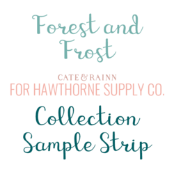 Forest and Frost Sample Strip