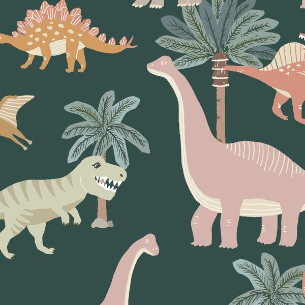 Large Dinosaurs in Cycad