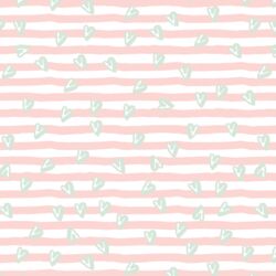 Sweetened Stripes in Meringue Pink