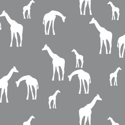 Giraffe Silhouette in Smoke