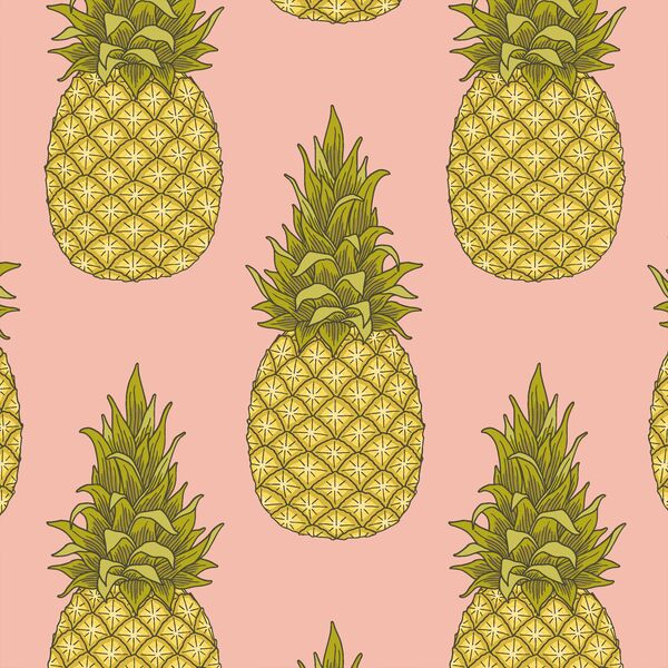 Pineapples in Fresh Pink