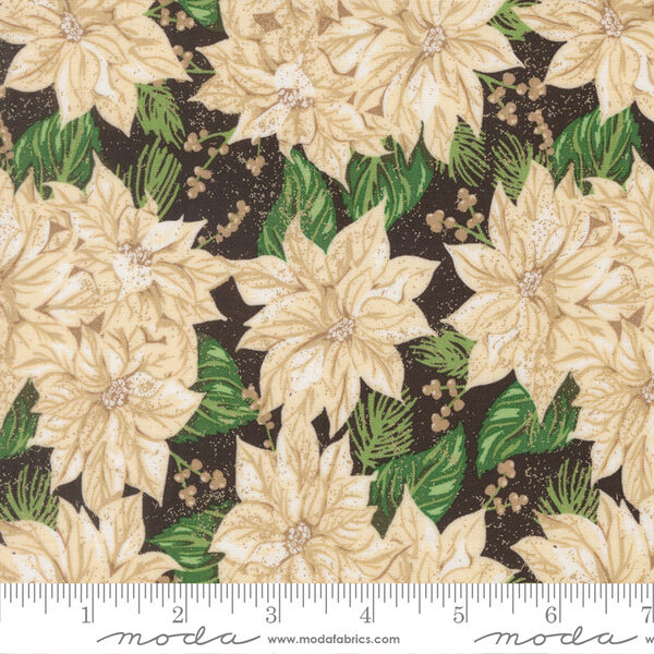 Vintage Poinsettia in Midnight