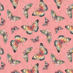 Butterfly Toss in Dark Pink