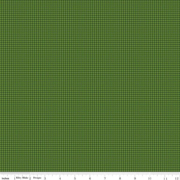 Houndstooth in Olive