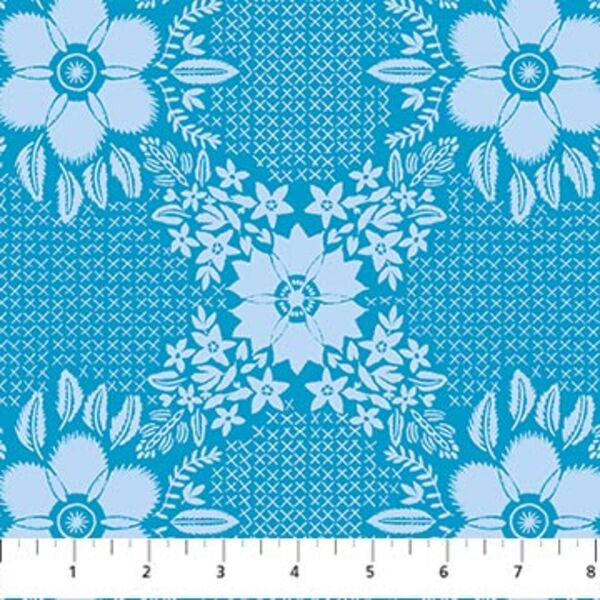 Embroidery in Cerulean
