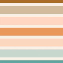Large Boho Rainbow Stripe in Vintage Summer