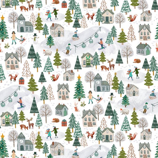 Alpine Scenery in Snow