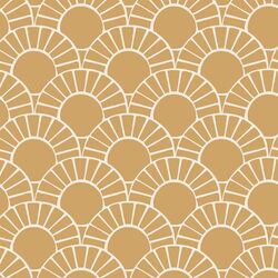 Large Mosaic Sun Tile in Golden Sunshine