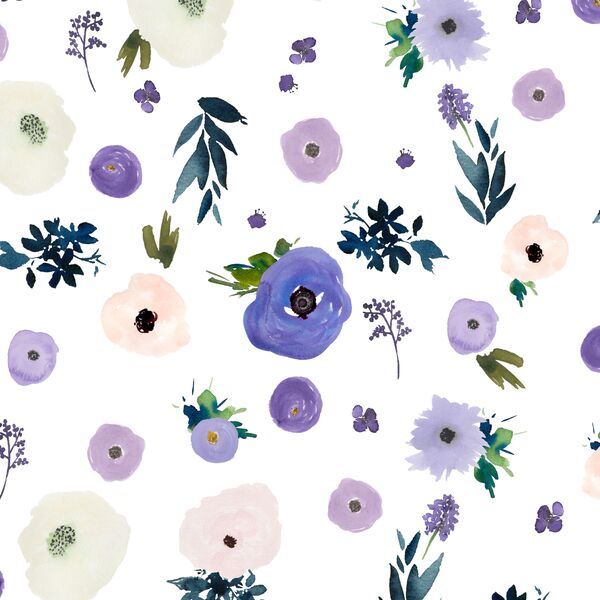 Drifting Blooms in White