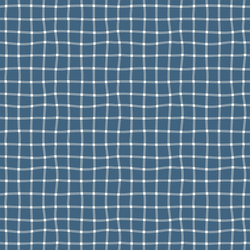 Wavy Gingham in Navy