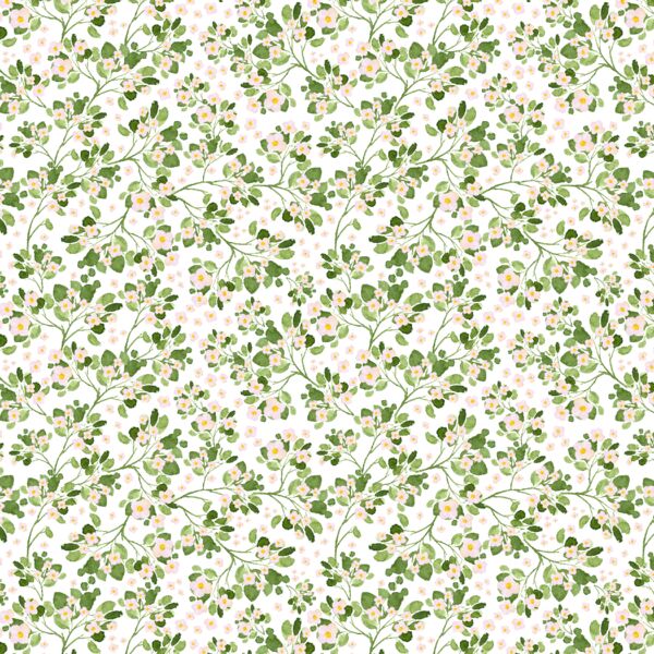 Tiny Strawberry Flowers in Spring