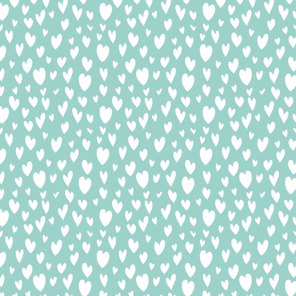 Hearts in Aqua