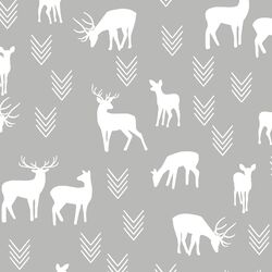 Deer Silhouette in Pebble