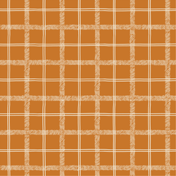 Textured Tartan in Burnt Orange