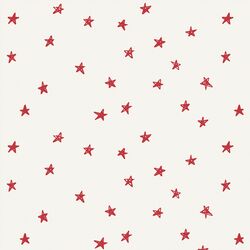 Stars in Poinsettia on Bone