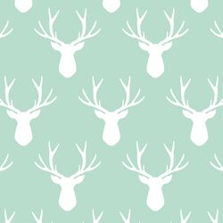 Stag Silhouette in Mint