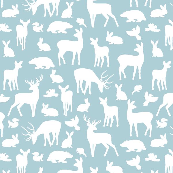 Forest Friends in Powder Blue