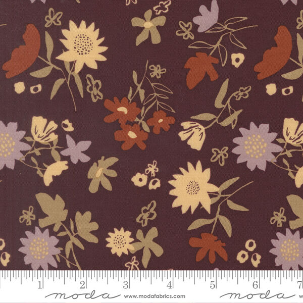 Playful Petals in Merlot