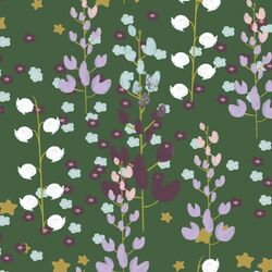 Misty Meadow in Dark Kale