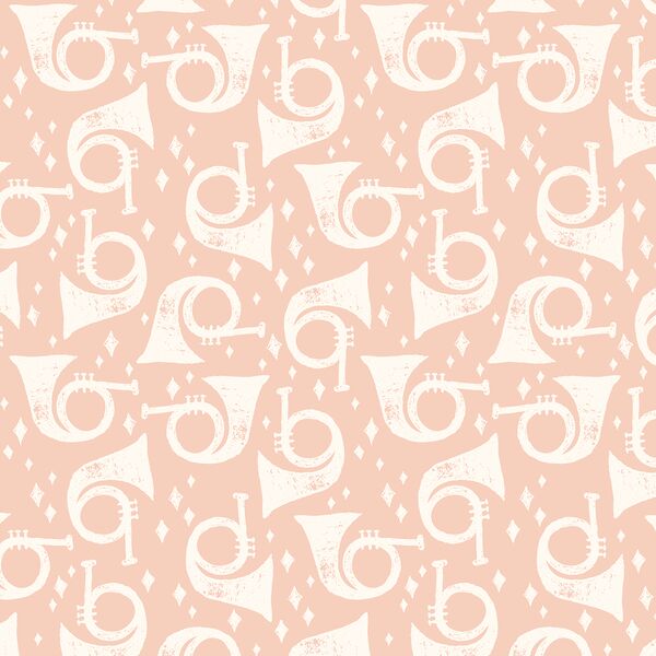 Horns a Playing in Frosted Pink