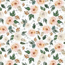 Frosted Floral in Snow White