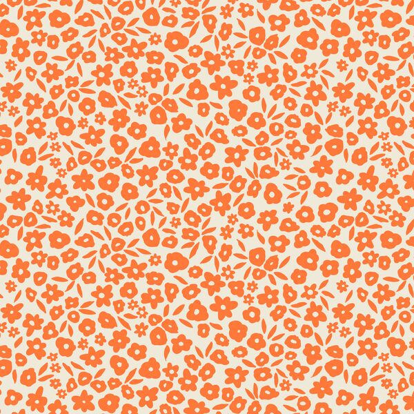 Summer Field in Bright Orange