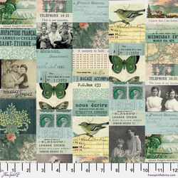 Collage in Teal