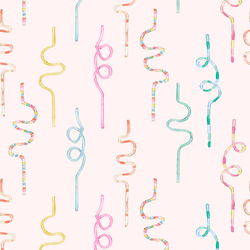 Large Twisty Straws in Pink