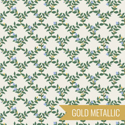 Arbor Rose in Cream Metallic