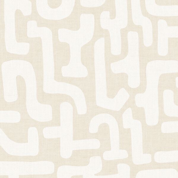Large Geometric in Cream