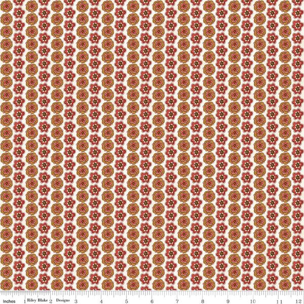 Floral Stripe in Cotton