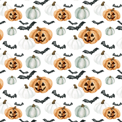 Small Jack-O-Lanterns in Orange and White