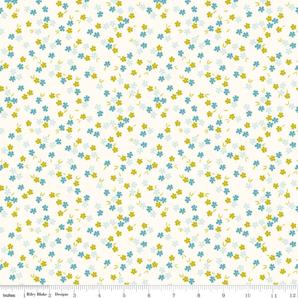 Ditsy Floral in White